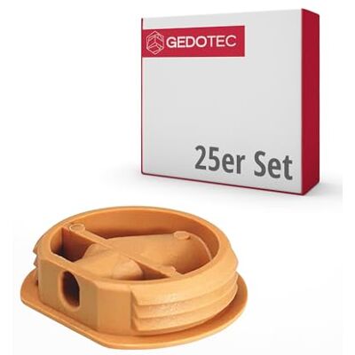 Gedotec Connecteur Plastique Raccord Meuble Connexion de Vis pour Meuble Assemblage d'Armoire, Étagère, Placard, Lit d'Enfant Trou de Perçage 26 mm Profondeur 8,5 mm Lot de 25 Pièces - Publicité Gedotec Connecteur Plastique Raccord Meuble Connexion de Vis pour Meuble Assemblage d'Armoire, Étagère, Placard, Lit d'Enfant Trou de Perçage 26 mm Profondeur 8,5 mm Lot de 25 Pièces - Publicité