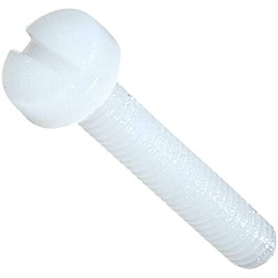 AERZETIX C45309 Lot de 10 Vis en Polyamide/Nylon M3x16 Filetage Métrique à Tête Cylindrique/Fendue/Plate/Ronde Isolante Bricolage Rénovation DIN 84 - Publicité AERZETIX C45309 Lot de 10 Vis en Polyamide/Nylon M3x16 Filetage Métrique à Tête Cylindrique/Fendue/Plate/Ronde Isolante Bricolage Rénovation DIN 84 - Publicité