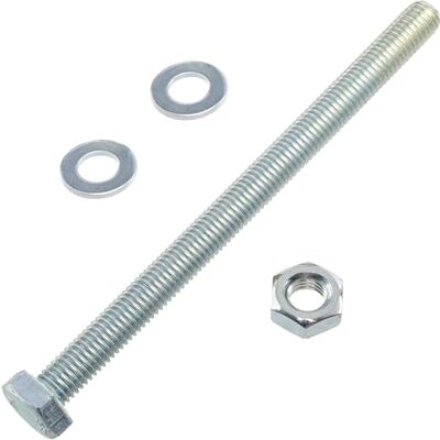 AERZETIX Kit ensemble de 5 boulons M10x140 mm à tête hexagonale + 10 rondelles M10x20 mm + 5 écrous hexagonaux M10 pour bricolage et fixation légère en acier - Publicité AERZETIX Kit ensemble de 5 boulons M10x140 mm à tête hexagonale + 10 rondelles M10x20 mm + 5 écrous hexagonaux M10 pour bricolage et fixation légère en acier - Publicité