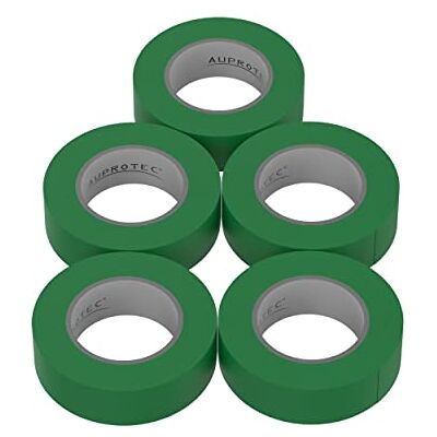 AUPROTEC 5 rouleaux VDE Ruban Isolant Électrique Bande Isolatrice PVC 15mm x 10 DIN EN 60454-3-1 couleur: vert - Publicité AUPROTEC 5 rouleaux VDE Ruban Isolant Électrique Bande Isolatrice PVC 15mm x 10 DIN EN 60454-3-1 couleur: vert - Publicité