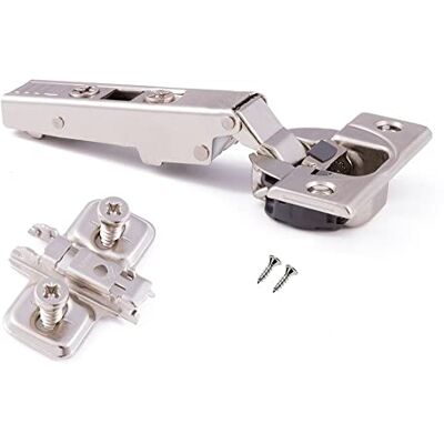 Blum , 71B3550 & 173L8100, Clip Top otion, 110 Degrés Standard, Armoire de Cuisine, Charnière Portes d'Armoires, Mécanisme de Fermeture Automatique, Support de Surface Complet, 8 Pièces - Publicité Blum , 71B3550 & 173L8100, Clip Top otion, 110 Degrés Standard, Armoire de Cuisine, Charnière Portes d'Armoires, Mécanisme de Fermeture Automatique, Support de Surface Complet, 8 Pièces - Publicité