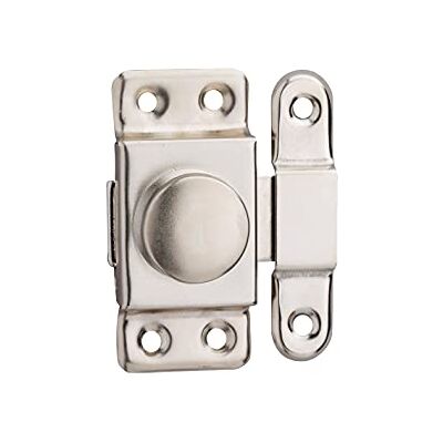 THIRARD Verrou pour Porte d'Ameublement Automatique Coffre Acier Cambré Pêne Plat Finition Acier Nickel Pour Portes de Meubles 35 mm Gris - Publicité THIRARD Verrou pour Porte d'Ameublement Automatique Coffre Acier Cambré Pêne Plat Finition Acier Nickel Pour Portes de Meubles 35 mm Gris - Publicité