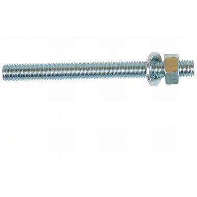 ING Fixations 10 Tiges filetées pour scellement à la résine M8 x 160 mm avec écrou et rondelle Zingué - Publicité ING Fixations 10 Tiges filetées pour scellement à la résine M8 x 160 mm avec écrou et rondelle Zingué - Publicité