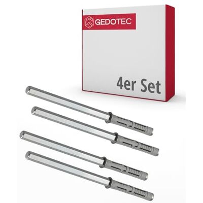 Gedotec Lot de 4 supports de fond d'étagère invisibles TITAN MINI Supports de fixation murale pour étagère, capacité de 12 kg par paire Supports en acier pour montage mural Supports d'étagère - Publicité Gedotec Lot de 4 supports de fond d'étagère invisibles TITAN MINI Supports de fixation murale pour étagère, capacité de 12 kg par paire Supports en acier pour montage mural Supports d'étagère - Publicité
