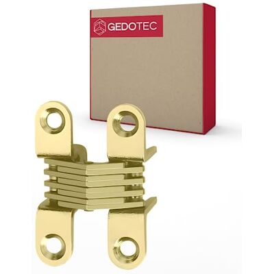Gedotec Charnière de meuble en acier 1 pièce Charnière pour meubles BONSAI Laiton doré 42,4 x 10 mm Épaisseur du bois : 14-16 mm Charge maximale : 8 kg par paire Design moderne - Publicité Gedotec Charnière de meuble en acier 1 pièce Charnière pour meubles BONSAI Laiton doré 42,4 x 10 mm Épaisseur du bois : 14-16 mm Charge maximale : 8 kg par paire Design moderne - Publicité