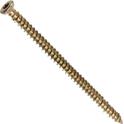 AERZETIX C44668 Lot de 20 Vis pour béton Ø7.5x122mm à empreint étoile T30 montage directe sans cheville à tête fraisée en acier zingué ancrage fixation bâtiment charpente bois - Publicité AERZETIX C44668 Lot de 20 Vis pour béton Ø7.5x122mm à empreint étoile T30 montage directe sans cheville à tête fraisée en acier zingué ancrage fixation bâtiment charpente bois - Publicité