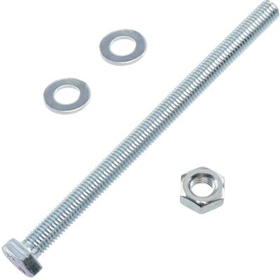 AERZETIX Kit ensemble de 5 boulons M10x150 mm à tête hexagonale + 10 rondelles M10x20 mm + 5 écrous hexagonaux M10 pour bricolage et fixation légère en acier - Publicité AERZETIX Kit ensemble de 5 boulons M10x150 mm à tête hexagonale + 10 rondelles M10x20 mm + 5 écrous hexagonaux M10 pour bricolage et fixation légère en acier - Publicité