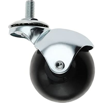 LYLNV 4 pièces 2 pouces rouleau à billes M8x15mm vis filetée chaise de bureau roulettes meubles roulette pivotante for canapé chaise armoire(Silver) - Publicité LYLNV 4 pièces 2 pouces rouleau à billes M8x15mm vis filetée chaise de bureau roulettes meubles roulette pivotante for canapé chaise armoire(Silver) - Publicité