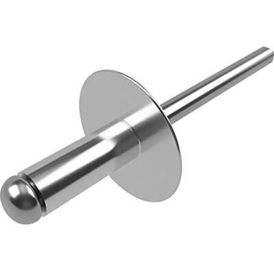 Keple 4.8mm x 25mm Rivets en Alliage à Grande, 250 Pièces – Rivet Aveugleà Tête Bombée, Corps en Aluminium et Mandrin en Acier, Pop Rivets pour Fer Blanc, Fixation en Métal – Pousser les Rivets - Publicité Keple 4.8mm x 25mm Rivets en Alliage à Grande, 250 Pièces – Rivet Aveugleà Tête Bombée, Corps en Aluminium et Mandrin en Acier, Pop Rivets pour Fer Blanc, Fixation en Métal – Pousser les Rivets - Publicité