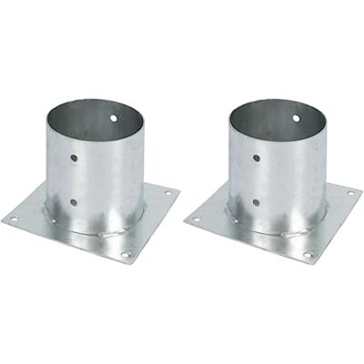 Alberts 212599 Ancre sur platine pour poteau en bois rond ou carré galvanisée à chaud Ø 141 mm Set de 2 pièces - Publicité Alberts 212599 Ancre sur platine pour poteau en bois rond ou carré galvanisée à chaud Ø 141 mm Set de 2 pièces - Publicité
