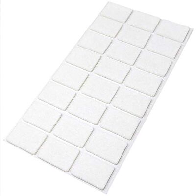 Adsamm - 24pc 25x35 - Blanc - 3.5mm - Tampons en feutre pour meubles - Publicité Adsamm - 24pc 25x35 - Blanc - 3.5mm - Tampons en feutre pour meubles - Publicité