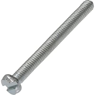 AERZETIX C60112 Lot de 10 Vis à métaux à tête cylindrique M2.5x25 mm à empreinte fendue S boulon d'assemblage DIN 84 dureté 4.8 en acier zingué couleur argent - Publicité AERZETIX C60112 Lot de 10 Vis à métaux à tête cylindrique M2.5x25 mm à empreinte fendue S boulon d'assemblage DIN 84 dureté 4.8 en acier zingué couleur argent - Publicité