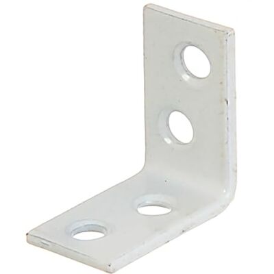 Alberts 848439 Equerre de chaise blanc plastifié 25 x 25 x 14 mm kit de 40 - Publicité Alberts 848439 Equerre de chaise blanc plastifié 25 x 25 x 14 mm kit de 40 - Publicité