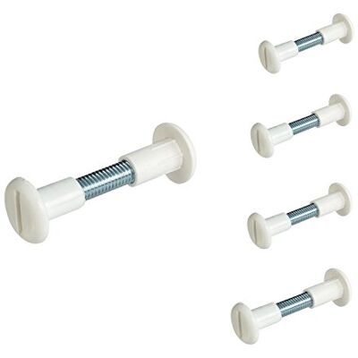 Gedotec Vis de Connexion avec Boulon Connecteur Fileté à Douille M6 Ajustable 30-39 mm Fixation de Porte, Lit, Meuble Relieuse en Acier et Plastique Blanc pour Assemblage de Bois Lot de 10 - Publicité Gedotec Vis de Connexion avec Boulon Connecteur Fileté à Douille M6 Ajustable 30-39 mm Fixation de Porte, Lit, Meuble Relieuse en Acier et Plastique Blanc pour Assemblage de Bois Lot de 10 - Publicité