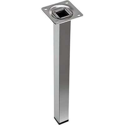 Gedotec Pied de meuble chromé 150 mm Avec patins en plastique noir H3917 Pieds en tube d'acier métal massif Pieds de socle chromé poli 1 pièce Pied de support avec plaque de fixation - Publicité Gedotec Pied de meuble chromé 150 mm Avec patins en plastique noir H3917 Pieds en tube d'acier métal massif Pieds de socle chromé poli 1 pièce Pied de support avec plaque de fixation - Publicité