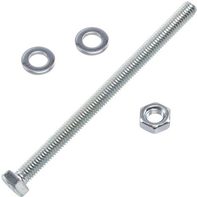 AERZETIX Kit ensemble de 10 boulons M6x90mm à tête hexagonale + 20 rondelles M6x12 mm + 10 écrous hexagonaux M6 pour bricolage et fixation légère en acier - Publicité AERZETIX Kit ensemble de 10 boulons M6x90mm à tête hexagonale + 20 rondelles M6x12 mm + 10 écrous hexagonaux M6 pour bricolage et fixation légère en acier - Publicité