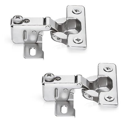 Gedotec charnièr Porte Placard Meuble à partir d'une épaisseur de porte de 12 mm 2 Pièces Charnière d'armoire 95 Acier Nickelé Paumelle d'Angle - Publicité Gedotec charnièr Porte Placard Meuble à partir d'une épaisseur de porte de 12 mm 2 Pièces Charnière d'armoire 95 Acier Nickelé Paumelle d'Angle - Publicité