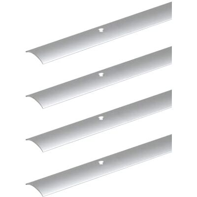 Alberts 499662 Lot de 4 profilés de transition percés Aluminium anodisé couleur acier inoxydable 900 x 30 mm - Publicité Alberts 499662 Lot de 4 profilés de transition percés Aluminium anodisé couleur acier inoxydable 900 x 30 mm - Publicité