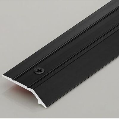 EYTVYUWPT Profilé de Transition à Visser en Aluminium Barre De Seuil Rattrapage De Niveau Rail de Transition pour Sol pour Joindre Les Interstices du Sol(Black,130cm) - Publicité EYTVYUWPT Profilé de Transition à Visser en Aluminium Barre De Seuil Rattrapage De Niveau Rail de Transition pour Sol pour Joindre Les Interstices du Sol(Black,130cm) - Publicité