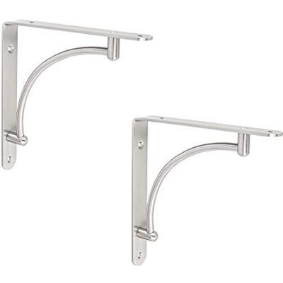 Gedotec Porte-manteaux design Console étagère Console – Modèle PORO sur l'acier massif en acier inoxydable finition – Charge maximale 40 kg Meubles ferrures de ® - Publicité Gedotec Porte-manteaux design Console étagère Console – Modèle PORO sur l'acier massif en acier inoxydable finition – Charge maximale 40 kg Meubles ferrures de ® - Publicité