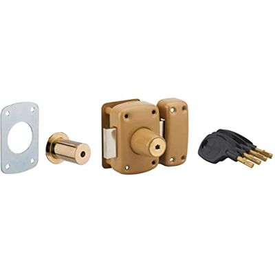 THIRARD Verrou Double Entrée Surveyor Cylindre Laiton 40 mm Ø 23 mm 4 Clés à Pompes Protégées Acier Époxy Bronze Sécurité Porte d'Entrée Double Entrée Cylindre 40 mm Bronze - Publicité THIRARD Verrou Double Entrée Surveyor Cylindre Laiton 40 mm Ø 23 mm 4 Clés à Pompes Protégées Acier Époxy Bronze Sécurité Porte d'Entrée Double Entrée Cylindre 40 mm Bronze - Publicité