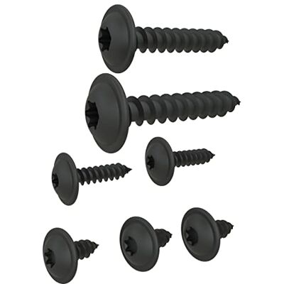 AUPROTEC Vis à Tôle TORX tête bombée plate avec rondelle galvanisé noir: 4,2 x 38 mm, 10 pièces - Publicité AUPROTEC Vis à Tôle TORX tête bombée plate avec rondelle galvanisé noir: 4,2 x 38 mm, 10 pièces - Publicité