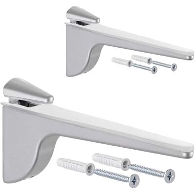 Gedotec Design Support de tablette en verre Argent mat 2 pièces support d'étagère charge lourde PINOCCHIO étagère murale en métal support de tablette jusqu'à 50 kg support d'étagère - Publicité Gedotec Design Support de tablette en verre Argent mat 2 pièces support d'étagère charge lourde PINOCCHIO étagère murale en métal support de tablette jusqu'à 50 kg support d'étagère - Publicité
