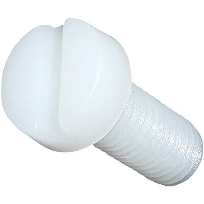 AERZETIX C45329 Lot de 10 Vis en Polyamide/Nylon M8x20 Filetage Métrique à Tête Cylindrique/Fendue/Plate/Ronde Isolante Bricolage Rénovation DIN 84 - Publicité AERZETIX C45329 Lot de 10 Vis en Polyamide/Nylon M8x20 Filetage Métrique à Tête Cylindrique/Fendue/Plate/Ronde Isolante Bricolage Rénovation DIN 84 - Publicité
