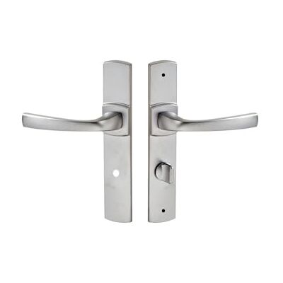 Vachette Set de Poignées de Porte sur Grande Plaque MUZE Version à Condamnation Portes WC/SDB, Entraxe 195mm Système de Pose Facile Zamak Résistant Finition Chrome Velours Garantie 10 Ans - Publicité Vachette Set de Poignées de Porte sur Grande Plaque MUZE Version à Condamnation Portes WC/SDB, Entraxe 195mm Système de Pose Facile Zamak Résistant Finition Chrome Velours Garantie 10 Ans - Publicité