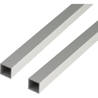 Alberts GAH- 497682 471644 Lot de 2 tubes carrés en aluminium anodisé Argenté 1000 x 30 x 30 mm - Publicité Alberts GAH- 497682 471644 Lot de 2 tubes carrés en aluminium anodisé Argenté 1000 x 30 x 30 mm - Publicité