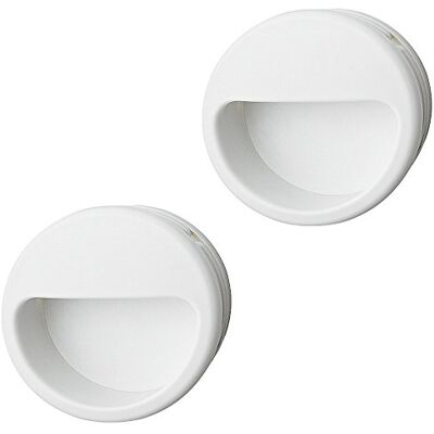 Gedotec Poignée Coquille Ronde en Plastique Blanc H1930 d'Armoire Ø 55 mm pour Porte Coulissante Tiroirs 2 Pièces Made in Germany - Publicité Gedotec Poignée Coquille Ronde en Plastique Blanc H1930 d'Armoire Ø 55 mm pour Porte Coulissante Tiroirs 2 Pièces Made in Germany - Publicité