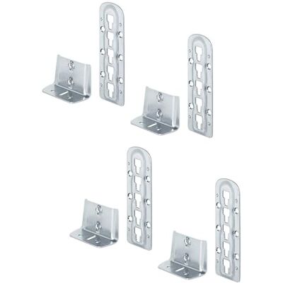 Gedotec Raccord Connecteur de Lit Bois Charnière Montage H3580 Set de 4 Bleu Acier Galvanisé Fixations de Suspension Connecteurs de Base de Lit Ajustables en Hauteur - Publicité Gedotec Raccord Connecteur de Lit Bois Charnière Montage H3580 Set de 4 Bleu Acier Galvanisé Fixations de Suspension Connecteurs de Base de Lit Ajustables en Hauteur - Publicité