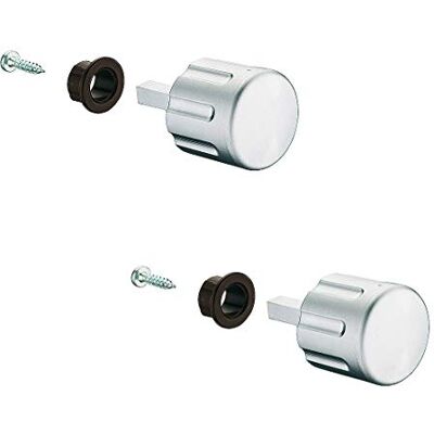 Gedotec Bouton Rotatif Serrure Poussoir Caravane Boutons de Meubles Vissables en Plastique Chromé Mat avec Goupille Carrée L. 28 mm Poignée de Porte Design Acier Galvanisé 2 Pièces - Publicité Gedotec Bouton Rotatif Serrure Poussoir Caravane Boutons de Meubles Vissables en Plastique Chromé Mat avec Goupille Carrée L. 28 mm Poignée de Porte Design Acier Galvanisé 2 Pièces - Publicité
