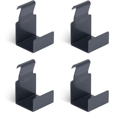 Alberts 825133 Crochet décoratif à suspendre taille M galvanisé sendzimir anthracite plastifié RAL7016 kit de 4 - Publicité Alberts 825133 Crochet décoratif à suspendre taille M galvanisé sendzimir anthracite plastifié RAL7016 kit de 4 - Publicité