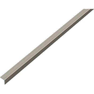 Alberts 488727 Cornière autoadhésive aluminium, aspect acier inoxydable, foncée 1000 x 10 x 10 mm - Publicité Alberts 488727 Cornière autoadhésive aluminium, aspect acier inoxydable, foncée 1000 x 10 x 10 mm - Publicité