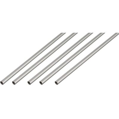Alberts Lot de 5 tubes ronds Aluminium anodisé argenté 2000 x 15 x 1 mm - Publicité Alberts Lot de 5 tubes ronds Aluminium anodisé argenté 2000 x 15 x 1 mm - Publicité
