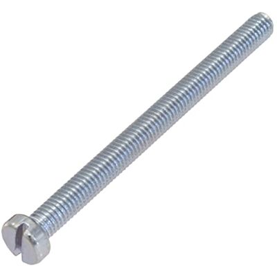 AERZETIX C58333 Lot de 30 Vis M5x60 mm à métaux à tête cylindrique et empreinte fendue SL pour boulon d'assemblage DIN 84 en acier zingué couleur : argent - Publicité AERZETIX C58333 Lot de 30 Vis M5x60 mm à métaux à tête cylindrique et empreinte fendue SL pour boulon d'assemblage DIN 84 en acier zingué couleur : argent - Publicité