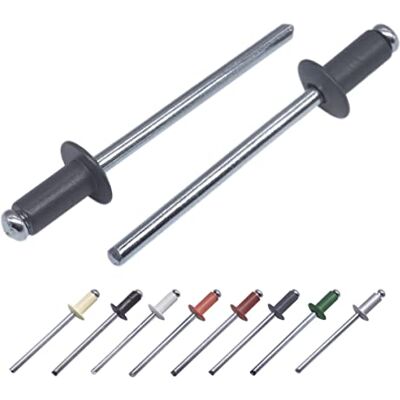 Marcopol Lot de 500 pièces de rivets aveugles peints 4,0 x 8 mm, tête bombée, DIN 7337, rivet en aluminium et mandrin en acier, rivets à emboîter (500, gris anthracite RAL 7016) - Publicité Marcopol Lot de 500 pièces de rivets aveugles peints 4,0 x 8 mm, tête bombée, DIN 7337, rivet en aluminium et mandrin en acier, rivets à emboîter (500, gris anthracite RAL 7016) - Publicité