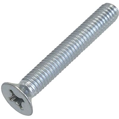 AERZETIX C58386 Lot de 20 Vis à tête fraisées M6x40 mm à empreinte PH à filetage métrique standard pour boulon d'assemblage DIN 965 en acier zingué couleur argent - Publicité AERZETIX C58386 Lot de 20 Vis à tête fraisées M6x40 mm à empreinte PH à filetage métrique standard pour boulon d'assemblage DIN 965 en acier zingué couleur argent - Publicité