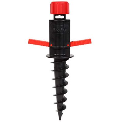 Alberts 609955 Ancre à enfoncer convient à tous les tubes verticaux de Ø 17 à 33 mm plastique, en noir/rouge longueur 400 mm - Publicité Alberts 609955 Ancre à enfoncer convient à tous les tubes verticaux de Ø 17 à 33 mm plastique, en noir/rouge longueur 400 mm - Publicité