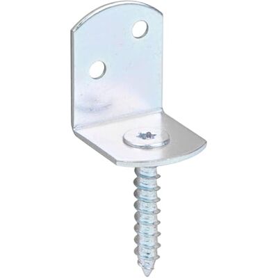 Alberts 843885 Lot de 50 supports de clôture tressée en forme de L Galvanisé Protection contre la couche épaisse Hauteur totale : 83 mm - Publicité Alberts 843885 Lot de 50 supports de clôture tressée en forme de L Galvanisé Protection contre la couche épaisse Hauteur totale : 83 mm - Publicité