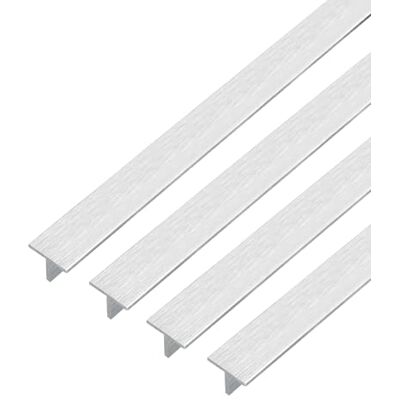 Alberts 499518 Lot de 4 profilés en T Aluminium et acier inoxydable clair 1000 x 15 x 15 mm - Publicité Alberts 499518 Lot de 4 profilés en T Aluminium et acier inoxydable clair 1000 x 15 x 15 mm - Publicité