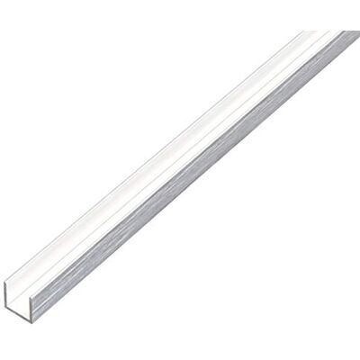 Alberts 488949 Profilé en U aluminium, aspect acier inoxydable, clair 1000 x 10 x 10 mm - Publicité Alberts 488949 Profilé en U aluminium, aspect acier inoxydable, clair 1000 x 10 x 10 mm - Publicité