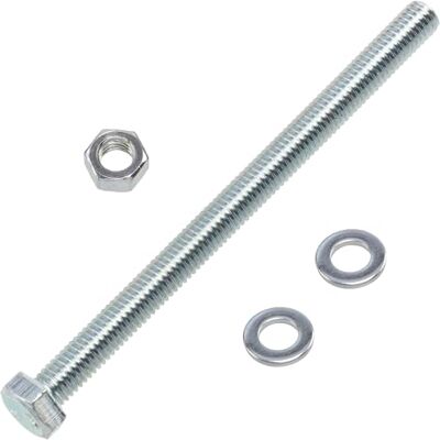 AERZETIX Kit ensemble de 25 boulons M5x70 mm à tête hexagonale + 50 rondelles M5x10 mm + 25 écrous hexagonaux M5 pour bricolage et fixation légère en acier - Publicité AERZETIX Kit ensemble de 25 boulons M5x70 mm à tête hexagonale + 50 rondelles M5x10 mm + 25 écrous hexagonaux M5 pour bricolage et fixation légère en acier - Publicité