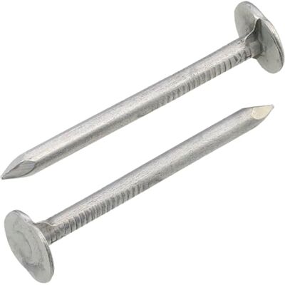 AERZETIX C70840 Lot de 300 Clous à tête plate large Ø3x40 mm diamètre de la tête Ø10 mm en acier couleur argent feutre de couvertue tuiles bitumineuse bardage menuiserie habillage de toit - Publicité AERZETIX C70840 Lot de 300 Clous à tête plate large Ø3x40 mm diamètre de la tête Ø10 mm en acier couleur argent feutre de couvertue tuiles bitumineuse bardage menuiserie habillage de toit - Publicité