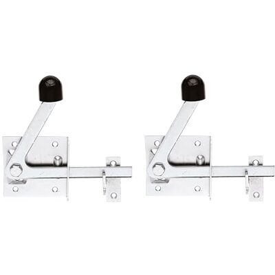 Alberts 210717 Verrou de portillon passivé 80 x 80 mm Set de 2 pièces - Publicité Alberts 210717 Verrou de portillon passivé 80 x 80 mm Set de 2 pièces - Publicité