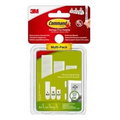 Command Lot de 8 bandes adhésives pour accrocher des photos encadrées sans dommages, blanc - Publicité Command Lot de 8 bandes adhésives pour accrocher des photos encadrées sans dommages, blanc - Publicité
