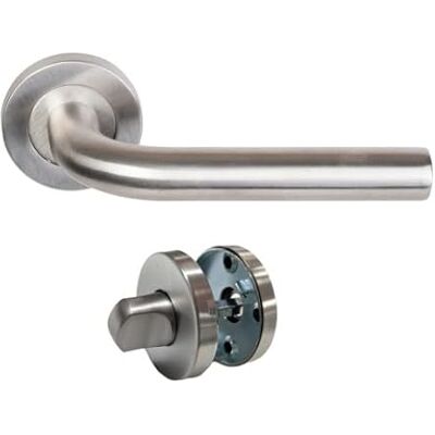 KLOSE Besser - Elsa - INOX - L‑shape - Jeu de poignées de porte - Publicité KLOSE Besser - Elsa - INOX - L‑shape - Jeu de poignées de porte - Publicité