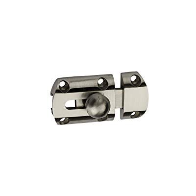 THIRARD Targette Pêne 15 mm Coffre Alliage Moulé Bouton Rond Pour Porte De Meuble Pêne Plat Coulissant Finition Nickel Satin 45 mm Gris - Publicité THIRARD Targette Pêne 15 mm Coffre Alliage Moulé Bouton Rond Pour Porte De Meuble Pêne Plat Coulissant Finition Nickel Satin 45 mm Gris - Publicité