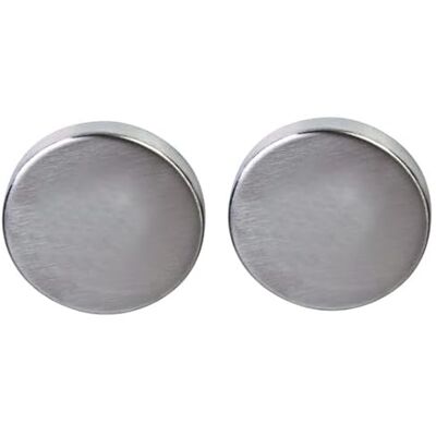 Paired Rosettes en Acier Inox 53 mm - Support Zingué - Publicité Paired Rosettes en Acier Inox 53 mm - Support Zingué - Publicité